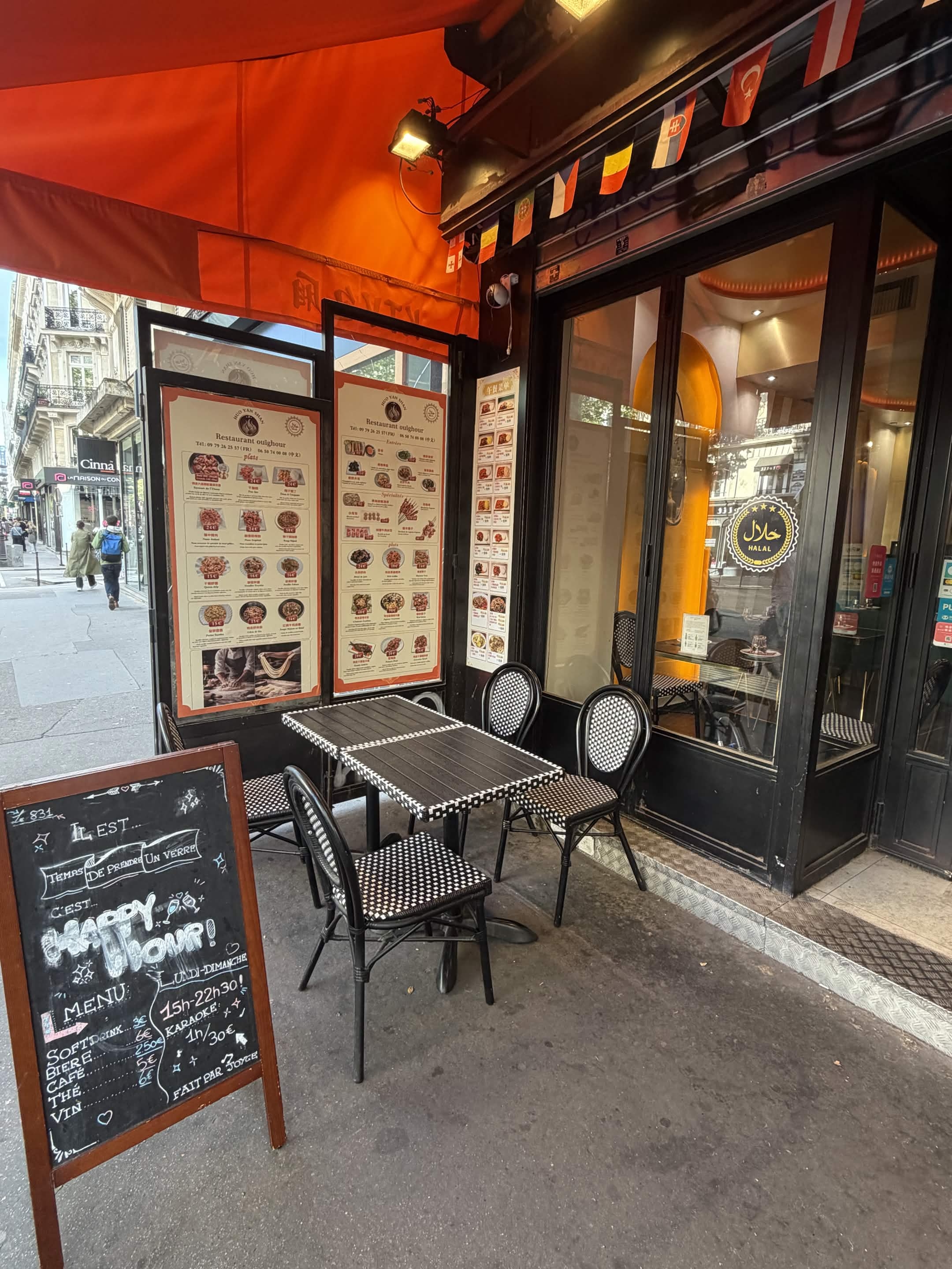 Terrasse sur le Boulevard de Sébastopol